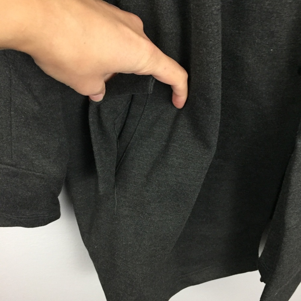 MEN'S Betabrand Charcoal Gray Fixer Coat - Picture 2 of 8